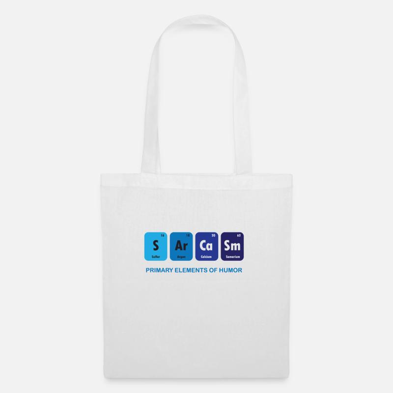 Funny - Sarkasmus - Element - Blau - Lustig - Cool - Stoffbeutel - Weiß
