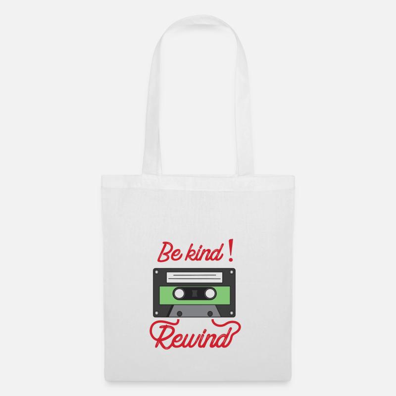 Be Kind Rewind - Tote Bag - white