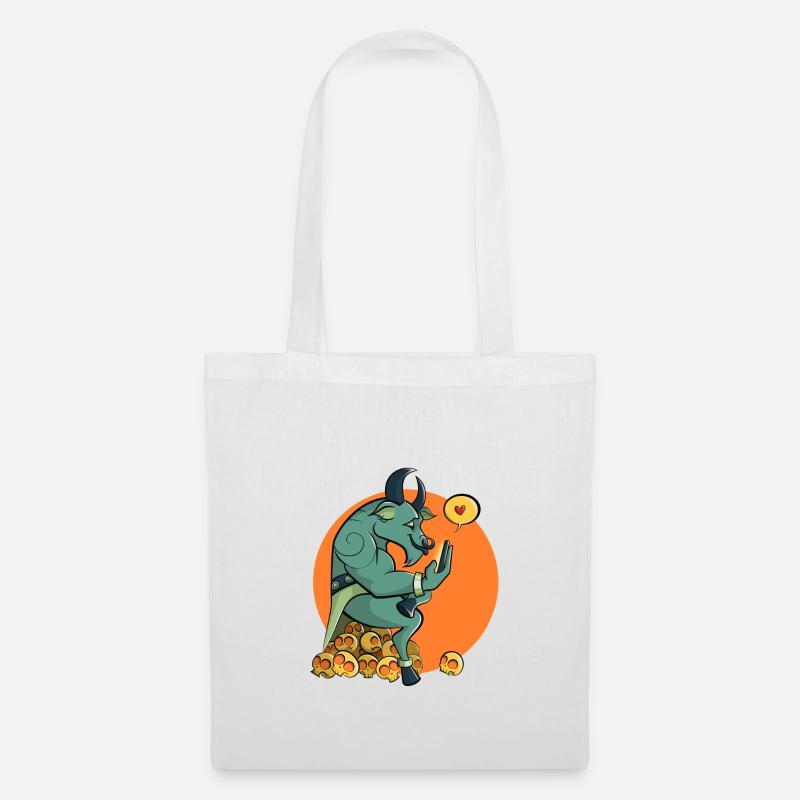 Verliebte Minotaurus Farben Geschenk Bestseller - Stoffbeutel - Weiß