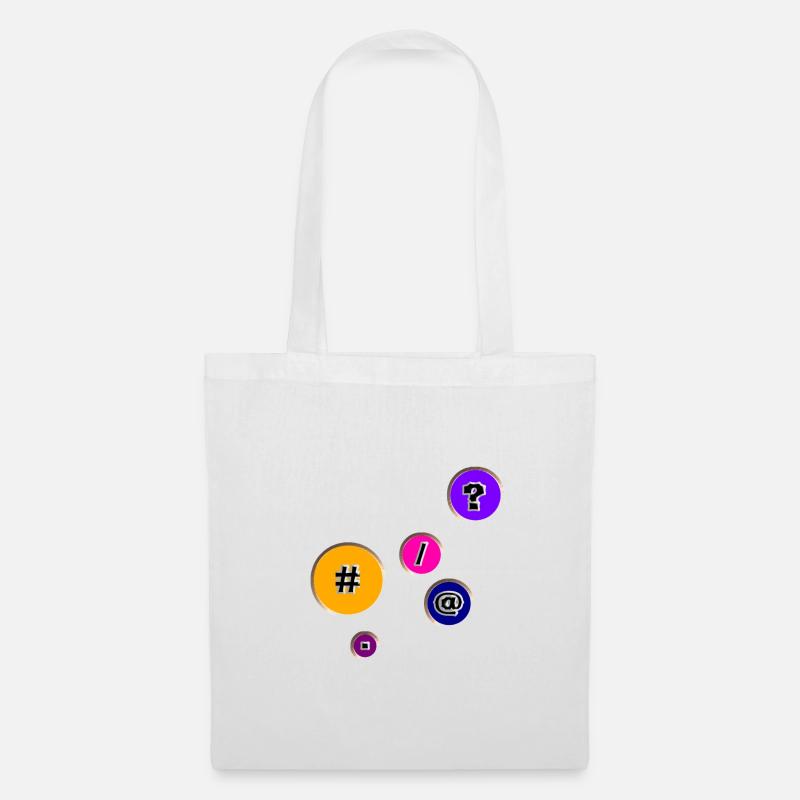 Buttons with characters - Tote Bag - white