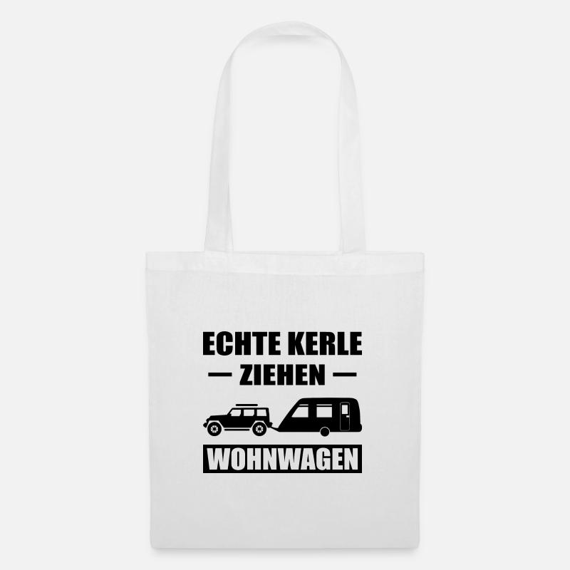 Camping - Stoffbeutel - Weiß