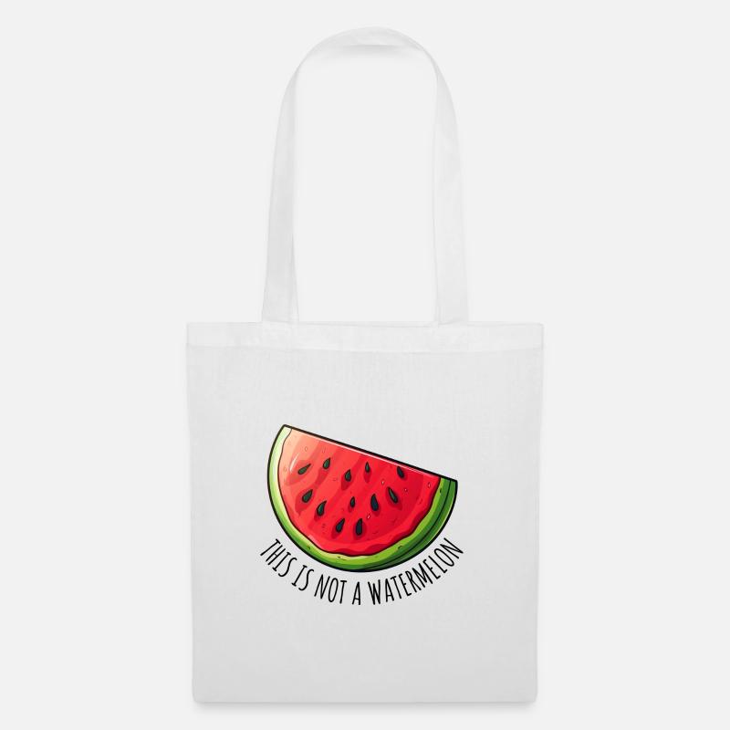 Das ist keine Wassermelone - Stoffbeutel - Weiß