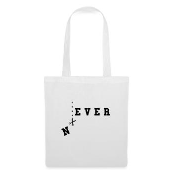 Never Text WordPlay Never Infinity Humor - Tote Bag - white - Front