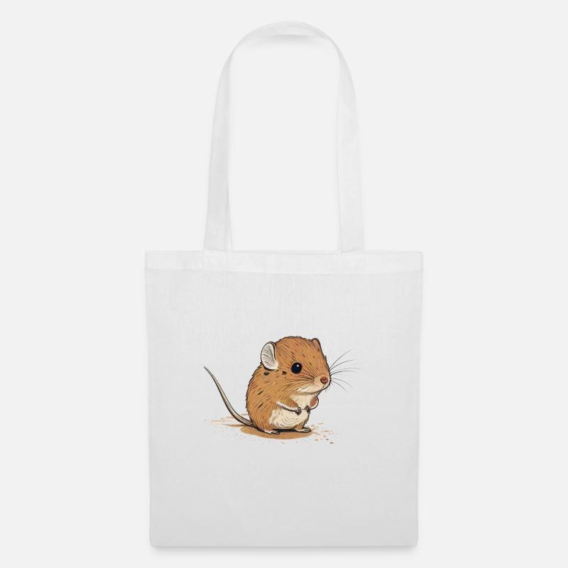 Elefantenspitzmaus - Stoffbeutel - Weiß