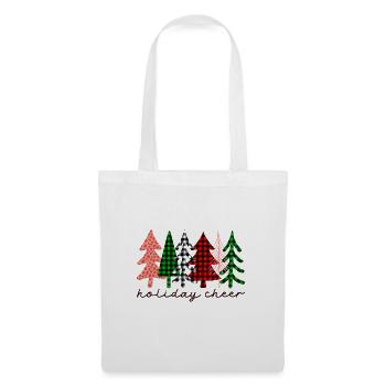 Joyeux Noël, Noël, vacances, jours fériés - Sac en tissu - blanc - Devant
