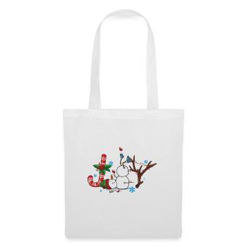 Christmas, Christmas, Red Wine, Funny, Wine - Tote Bag - white - Front