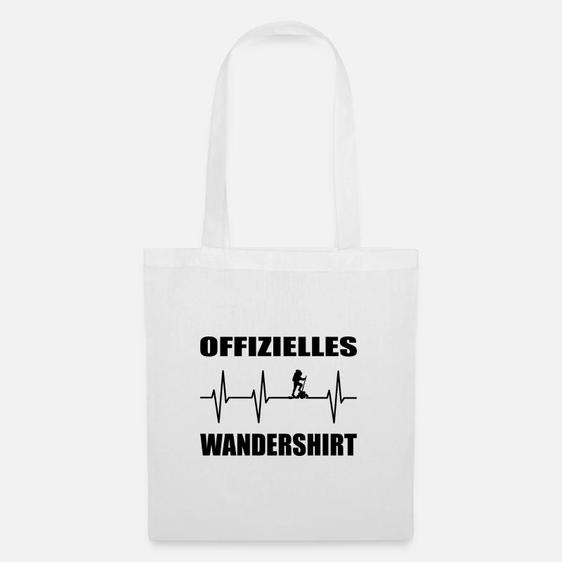 Wandern - Stoffbeutel - Weiß