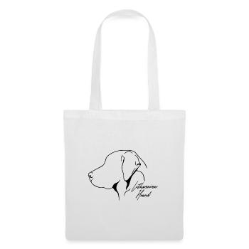 Profil de chien courant lituanien Chiens de chasse Chiens Wilsigns - Sac en tissu - blanc - Devant