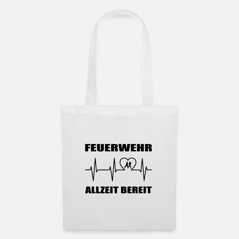 Feuerwehr - Stoffbeutel - Weiß