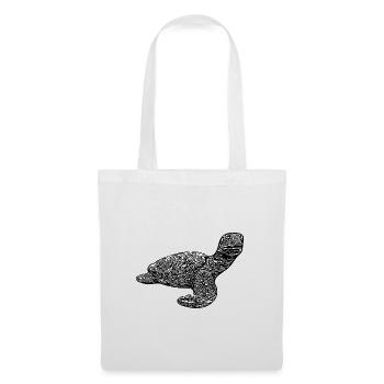 Elegant vintage turtle - Tote Bag - white - Front