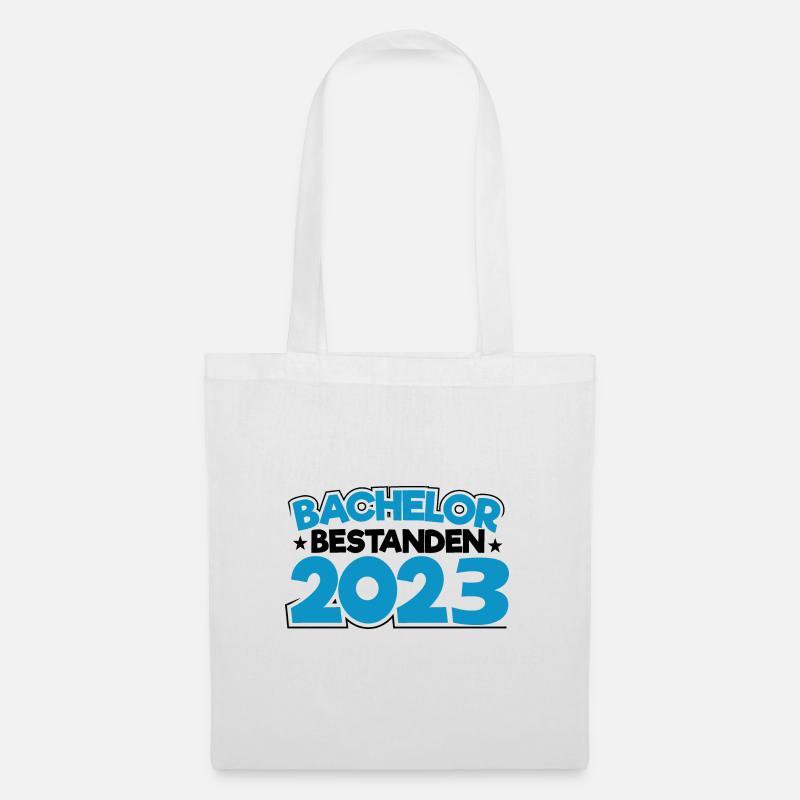 Bachelor 2023 Abschluss Promotion Sponsion - Stoffbeutel - Weiß