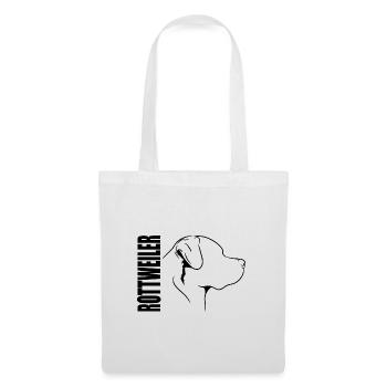 Rottweiler Profil Chiens Chien Wilsigns - Sac en tissu - blanc - Devant