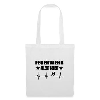 Feuerwehr - Stoffbeutel - Weiß - Vorne