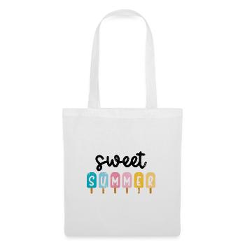 ICE ÉTÉ DOUX VOYAGE VACANCES PLAGE PALM LAKE MOTIF - Sac en tissu - blanc - Devant