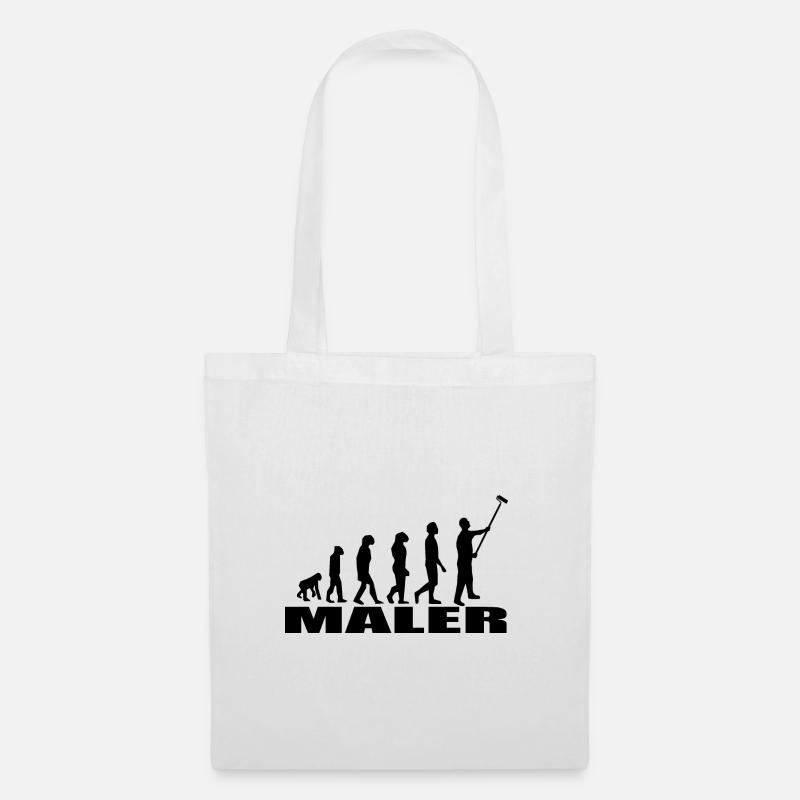 Maler - Stoffbeutel - Weiß