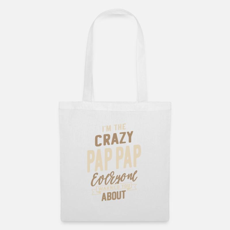Crazy Pap-Pap - Tote Bag - white