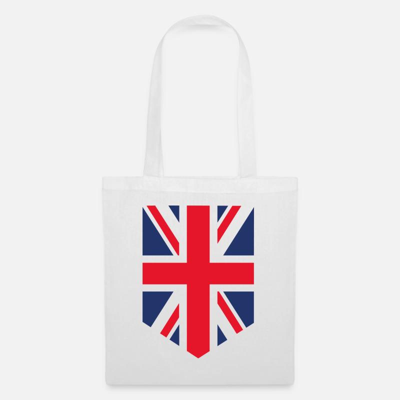 Union Jack Flagge - Stoffbeutel - Weiß