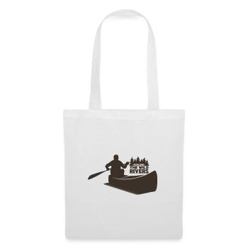 KAYAK PADDLE ROWING WATER CANOE RAFTING BOAT MOTIF - Tote Bag - white - Front