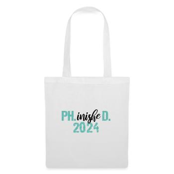 Docteur 2024 Graduation Philistin Dissertation Phd - Sac en tissu - blanc - Devant