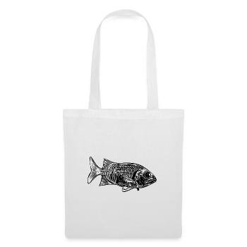 Vintage Soldier Fish - Hussar Fish Fan - Tote Bag - white - Front