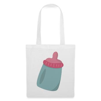 Biberon - Sac en tissu - blanc - Devant