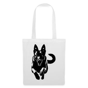 Malinois - Sac en tissu - blanc - Devant