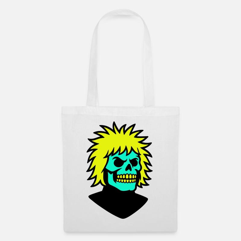 Skullman avec une coiffure cool - Sac en tissu - blanc