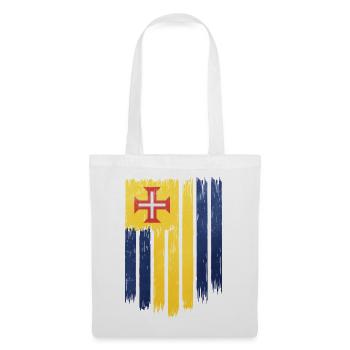 Drapeau portugais avec motif en croix - Sac en tissu - blanc - Devant