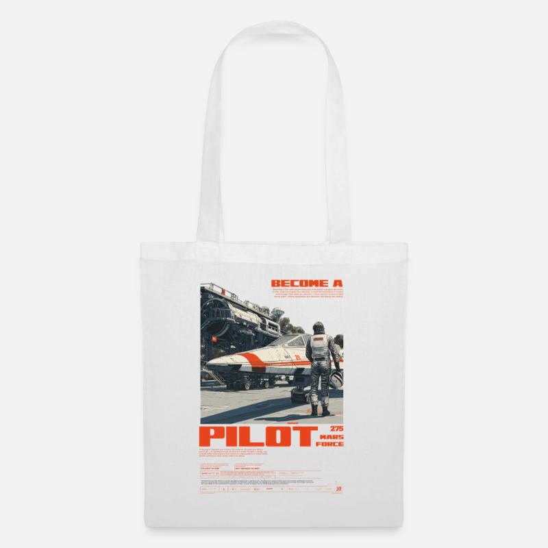MARS PILOT - Stoffbeutel - Weiß