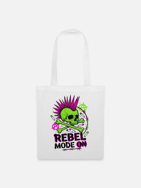 Rebel Mode On - Stoffbeutel - Weiß