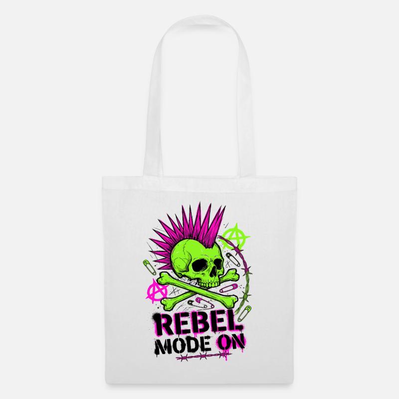 Rebel Mode On - Stoffbeutel - Weiß