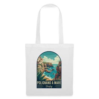 Explore Coastal Splendor Polignano a Mare in Italy - Tote Bag - white - Front