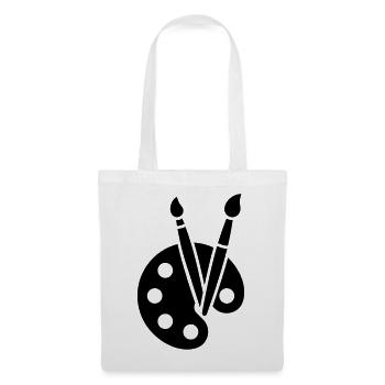 Painting, Color Palette, Brush, Art Icon - Tote Bag - white - Front