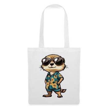 Vacances des comics de suricate - Sac en tissu - blanc - Devant
