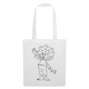 Pumuckl Outline Fröhlicher Pumuckl - Stoffbeutel - Weiß - Vorne