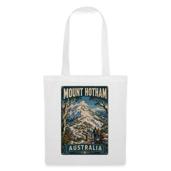 Erleben Sie den dramatischen Mount Hotham in Australien - Stoffbeutel - Weiß - Vorne