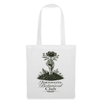 Introverts Botanischer Club Blüte - Stoffbeutel - Weiß - Vorne