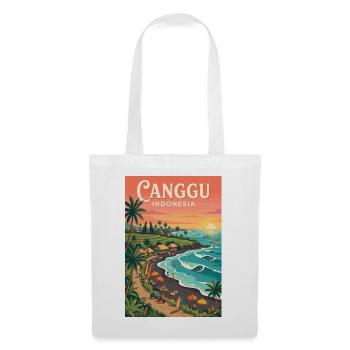 Entdecken Sie die tropische Küste, Bali und Canggu, Indonesien, - Stoffbeutel - Weiß - Vorne