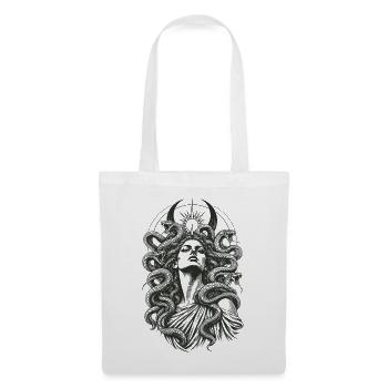 Medusa Schlangen Feminismus Gorgone Mythologie - Stoffbeutel - Weiß - Vorne