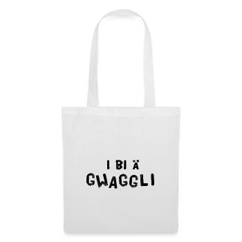 I bi ä Gwaggli - Stoffbeutel - Weiß - Vorne