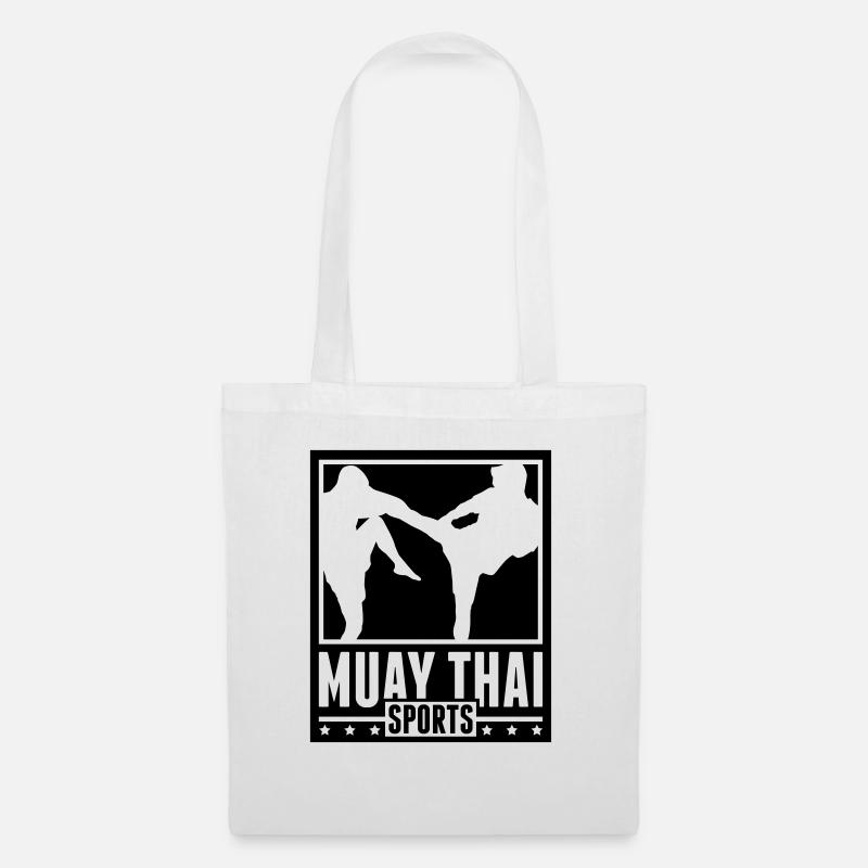 muay_thai_sports_tt1 - Stoffbeutel - Weiß