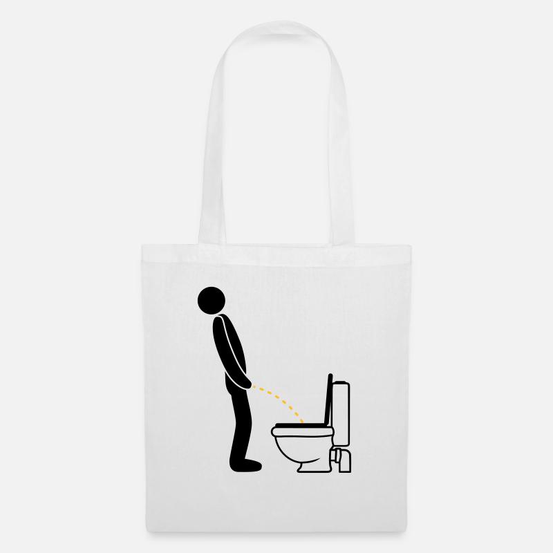 Logo WC stojący siusiu sikanie toaleta olcha - Mulepose - hvid
