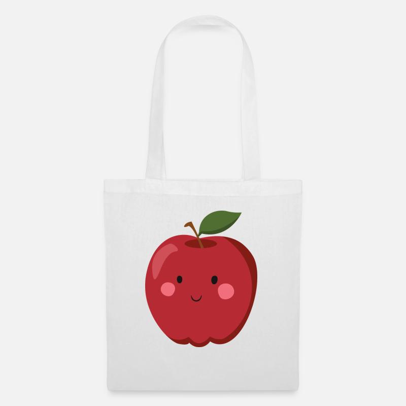 Apfel - Stoffbeutel - Weiß