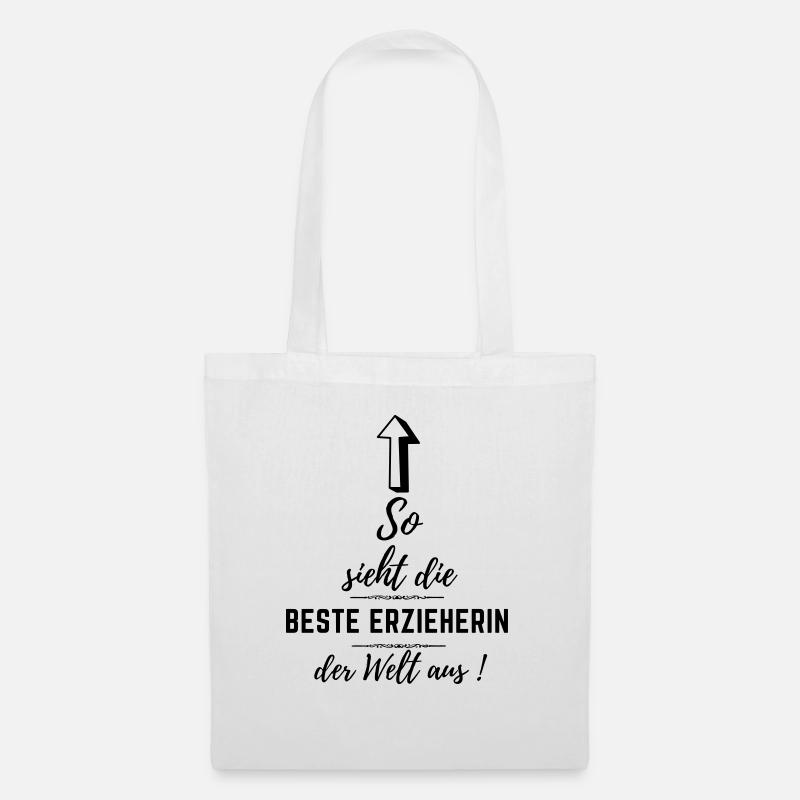 beste erzieherin der welt - Stoffbeutel - Weiß
