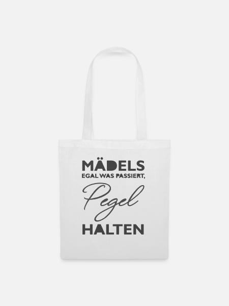 Pegel halten 1 - Stoffbeutel - Weiß