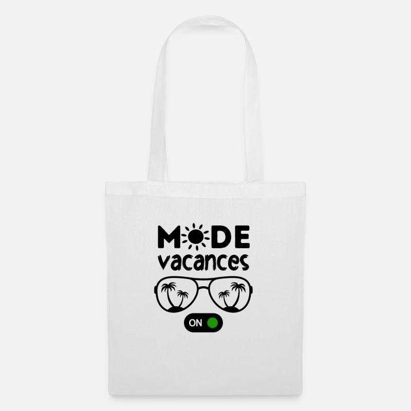 Mode vacances activé 2 - Sac en tissu - blanc