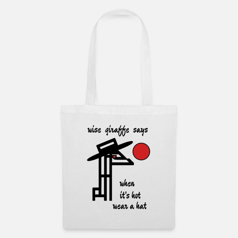 advice from a giraffe, undisputed expert on heat - Tote Bag - white
