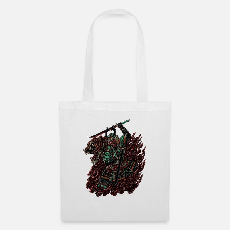 Tiger Ninja | Yōkai series - Tote Bag - white