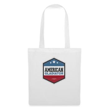 American Gladiator USA Flagg Fitness sports - Stoffbeutel - Weiß - Vorne
