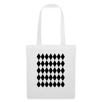 Black White Rhombus Costume For Halloween Suit - Tote Bag - white - Front